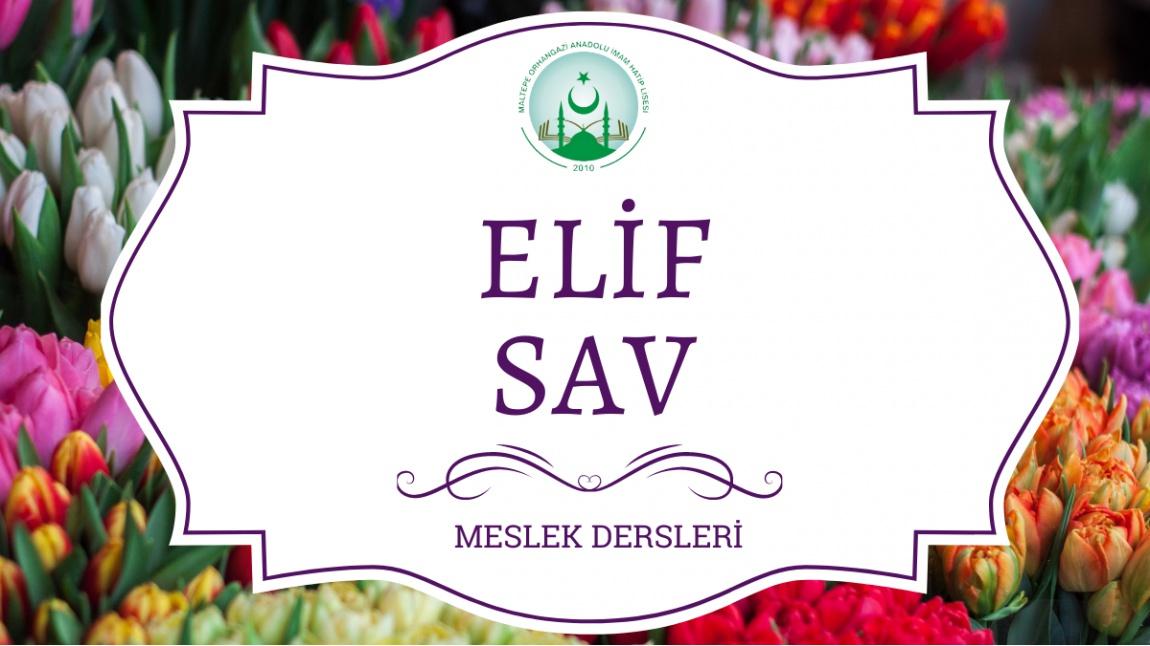 Elif SAV - Meslek Dersleri 